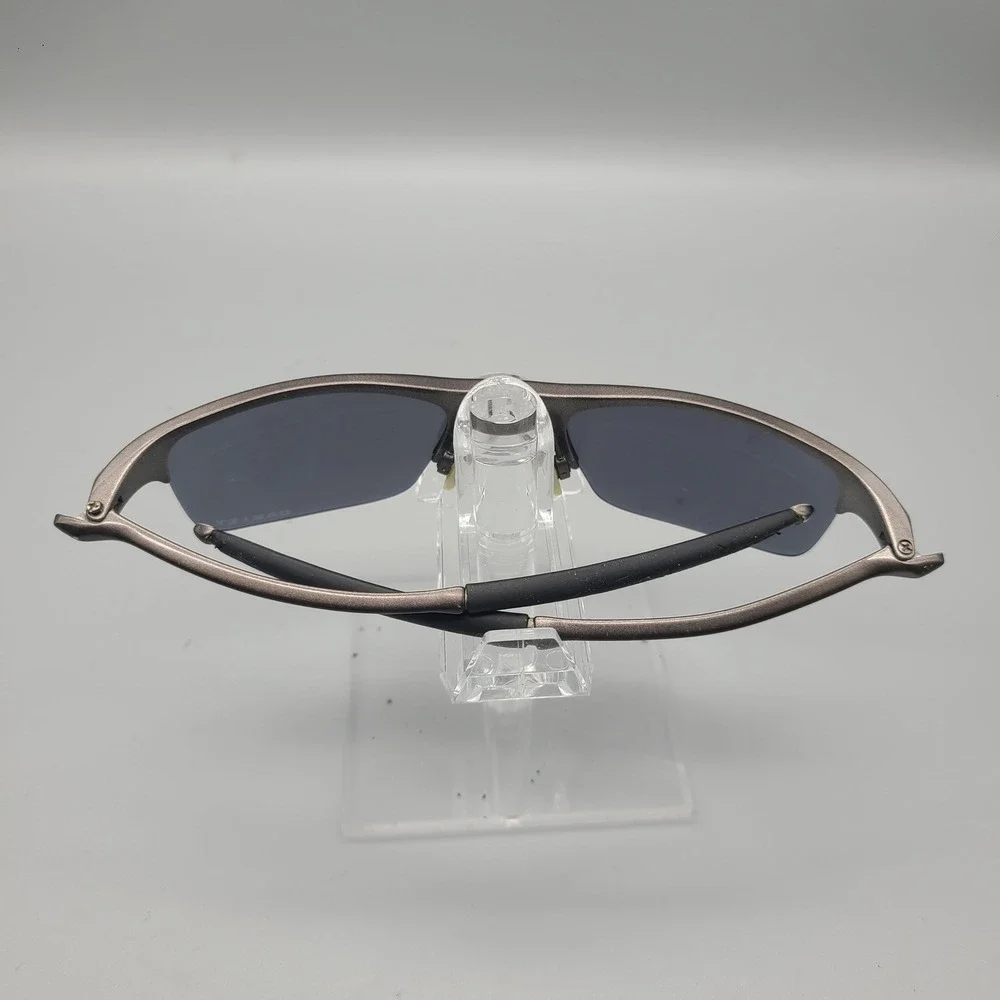 Oakley A Wire Sunglasses Gunmetal Gray Metal Frame Vintage Made in USA Dark Lens